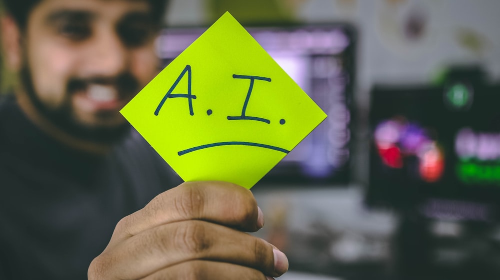 A bright screen showing an AI assistant answering a search query