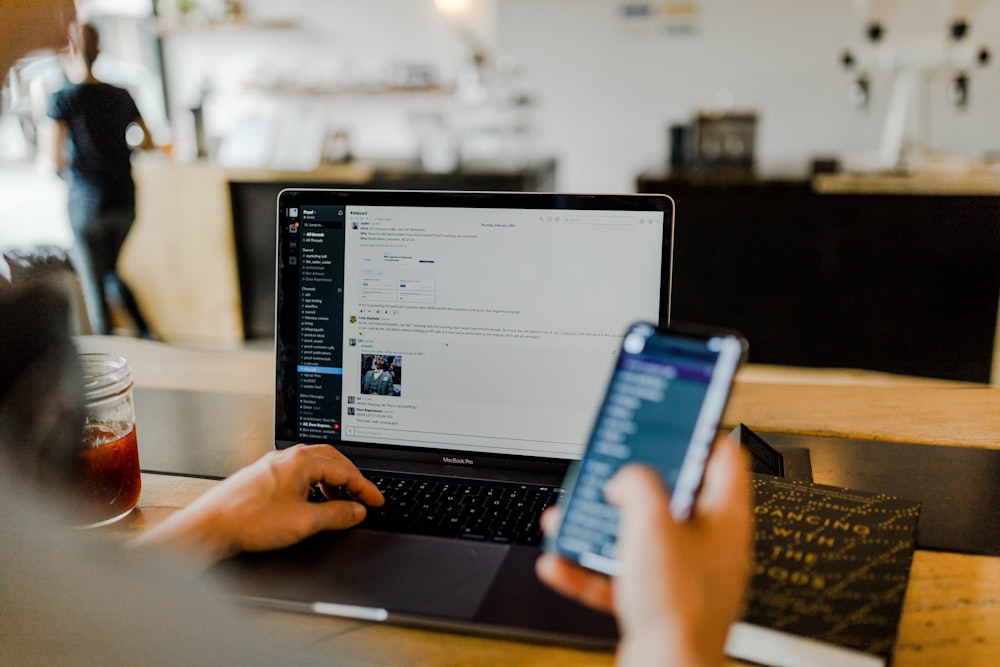 A creator planning bright, on-brand social content on a phone