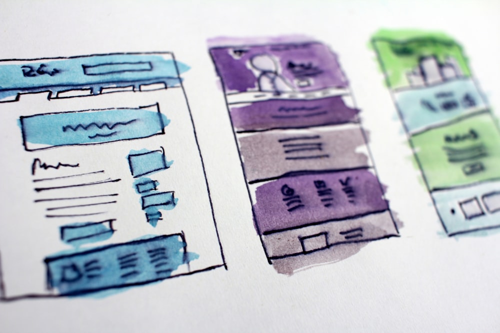 A clean, modern website design open on a laptop